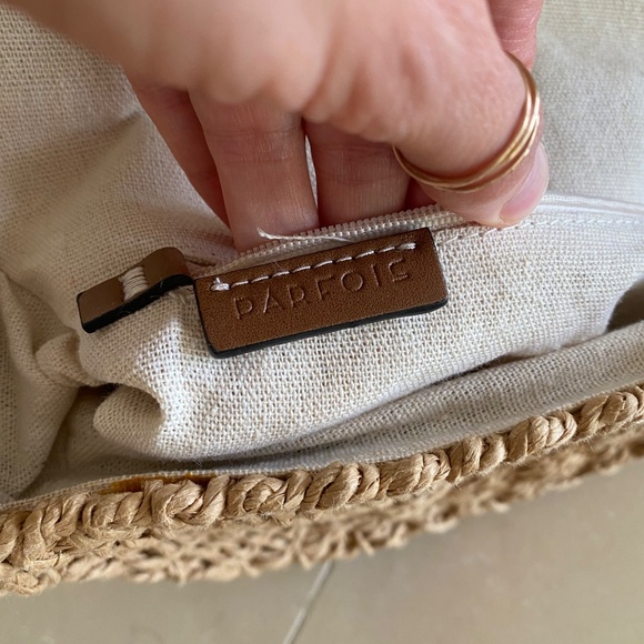 Porfois Crossbody Summer Vacation Beach Straw Lined Bag - Picture 9 of 14